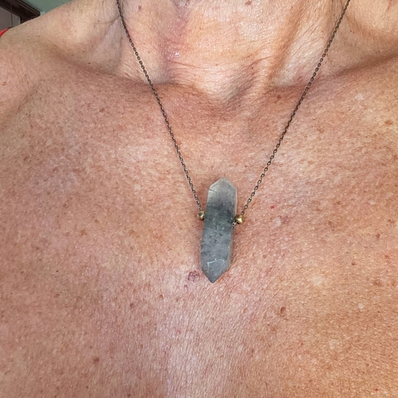 Crystal Quartz Pendulum Necklace NEW! - Picture 2 of 5